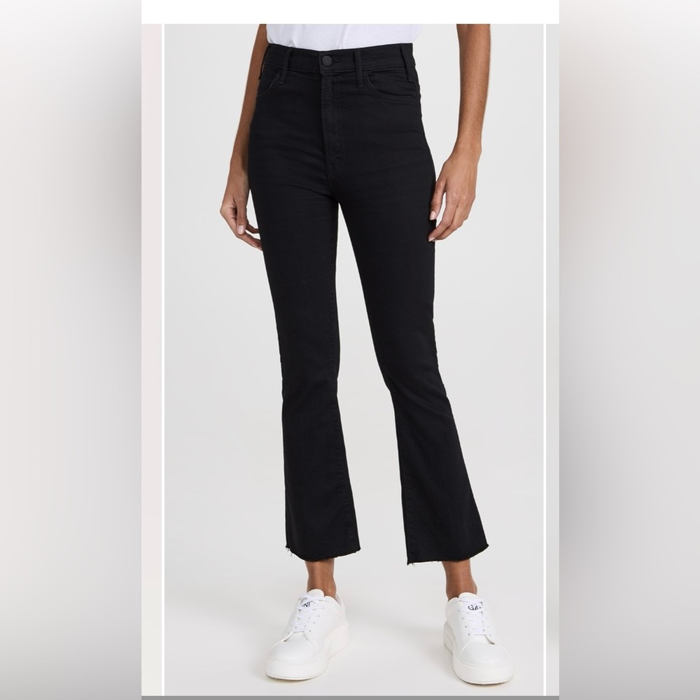 Mother Hustler Ankle Fray Jeans black 24